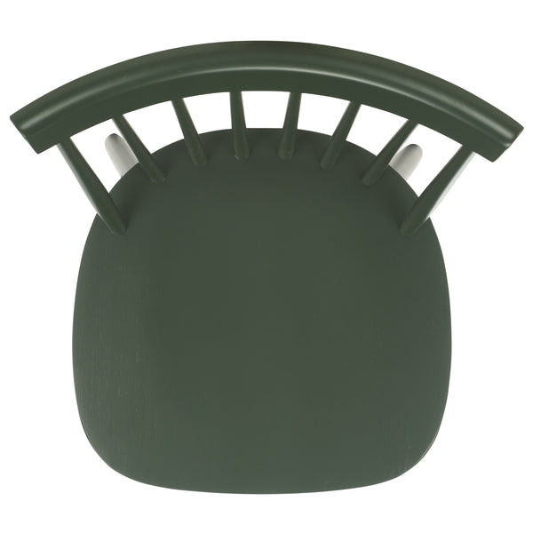 Safavieh Providence Bar Stool Set Of 2 - Elegant Rubberwood Design With Classic Spindle Back For Stylish Decor Garden Green Wood Bst8504h-set2