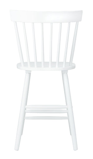 Safavieh PROVIDENCE Counter Stool Set of Two - Farmhouse Charm with Timeless Spindle-Back Design & Comfort White BST8505A-SET2