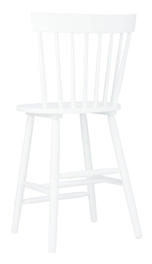 Safavieh PROVIDENCE Counter Stool Set of Two - Farmhouse Charm with Timeless Spindle-Back Design & Comfort White BST8505A-SET2