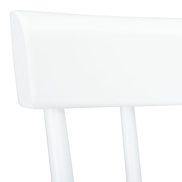 Safavieh PROVIDENCE Counter Stool Set of Two - Farmhouse Charm with Timeless Spindle-Back Design & Comfort White BST8505A-SET2