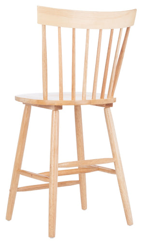 Safavieh PROVIDENCE Counter Stool Set of Two - Farmhouse Charm with Timeless Spindle-Back Design & Comfort Natural BST8505C-SET2