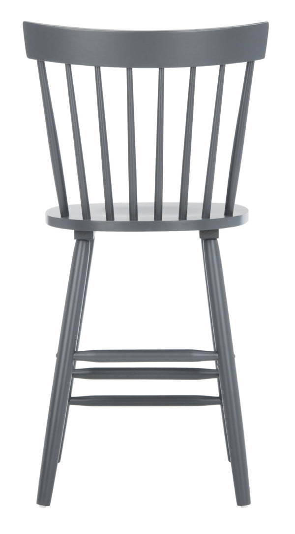 Safavieh PROVIDENCE Counter Stool Set of Two - Farmhouse Charm with Timeless Spindle-Back Design & Comfort Grey BST8505D-SET2