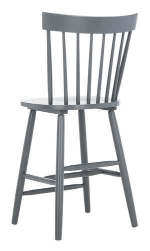 Safavieh PROVIDENCE Counter Stool Set of Two - Farmhouse Charm with Timeless Spindle-Back Design & Comfort Grey BST8505D-SET2