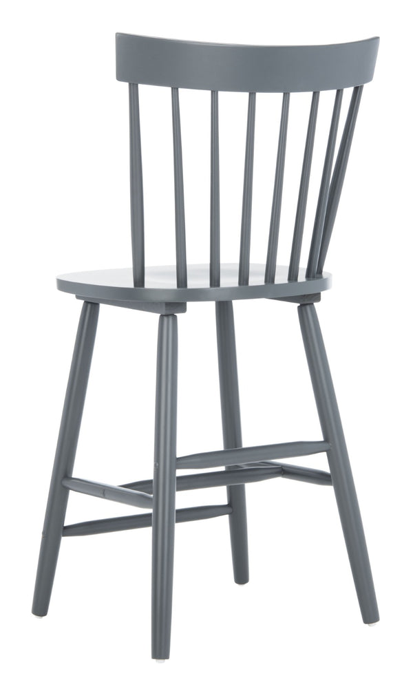 Safavieh PROVIDENCE Counter Stool Set of Two - Farmhouse Charm with Timeless Spindle-Back Design & Comfort Grey BST8505D-SET2