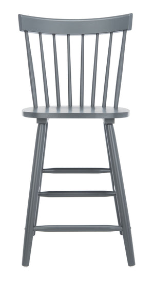 Safavieh PROVIDENCE Counter Stool Set of Two - Farmhouse Charm with Timeless Spindle-Back Design & Comfort Grey BST8505D-SET2