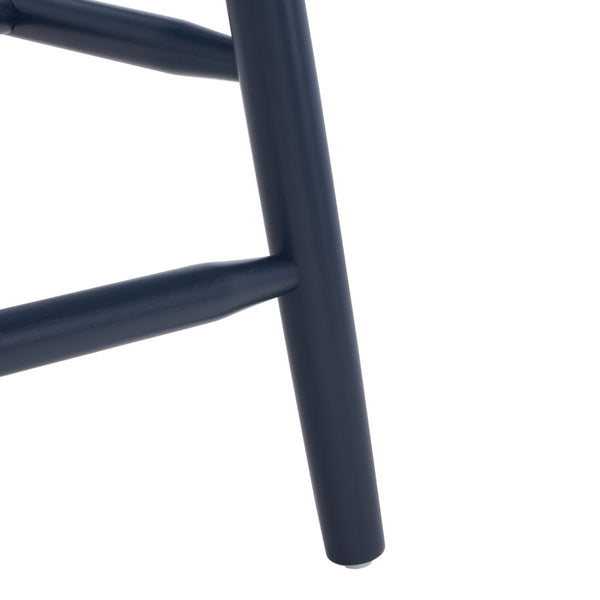 Safavieh PROVIDENCE Counter Stool Set of Two - Farmhouse Charm with Timeless Spindle-Back Design & Comfort Navy BST8505E-SET2