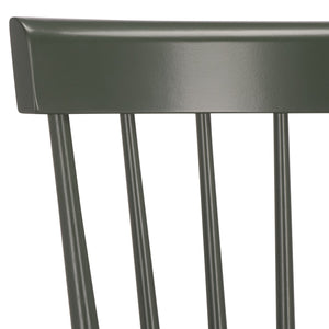 Safavieh Providence Counter Stools - Stylish Farmhouse Spindle Back Design For Modern Home Décor, Set Of 2 Dusty Green Wood Bst8505g-set2