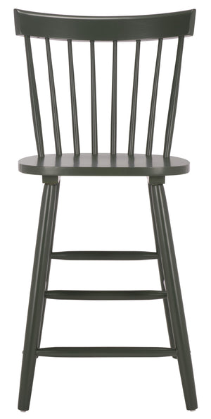 Safavieh Providence Counter Stools - Stylish Farmhouse Spindle Back Design For Modern Home Décor, Set Of 2 Dusty Green Wood Bst8505g-set2