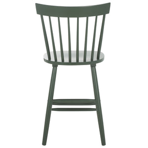 Safavieh Providence Counter Stools - Stylish Farmhouse Spindle Back Design For Modern Home Décor, Set Of 2 Garden Green Wood Bst8505h-set2