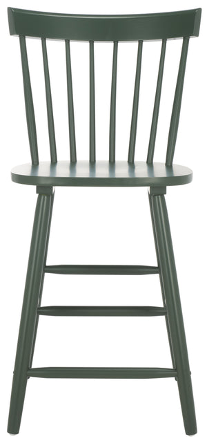 Safavieh Providence Counter Stools - Stylish Farmhouse Spindle Back Design For Modern Home Décor, Set Of 2 Garden Green Wood Bst8505h-set2