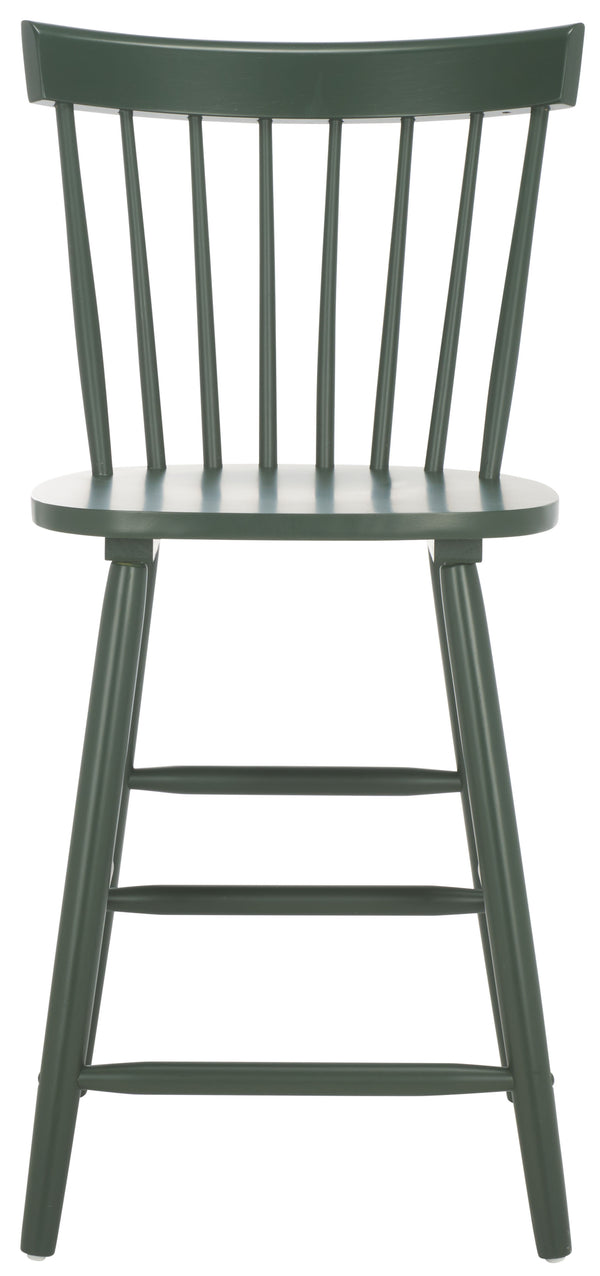 Safavieh Providence Counter Stools - Stylish Farmhouse Spindle Back Design For Modern Home Décor, Set Of 2 Garden Green Wood Bst8505h-set2