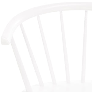 Safavieh BLANCHARD Counter Stool Set of Two - Elegant Rubberwood Design with Antique-Inspired Curves and Comfort White BST8506B-SET2