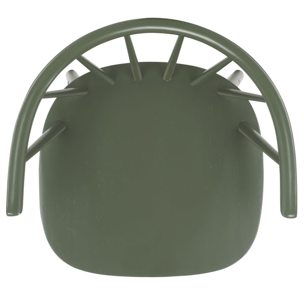 Safavieh Blanchard Counter Stool Set Of 2 - Elegant Rubberwood Design With Antique-inspired Curves And Style Dusty Green Wood Bst8506h-set2