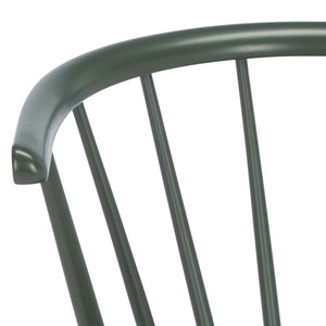 Safavieh Blanchard Counter Stool Set Of 2 - Elegant Rubberwood Design With Antique-inspired Curves And Style Garden Green Wood Bst8506j-set2