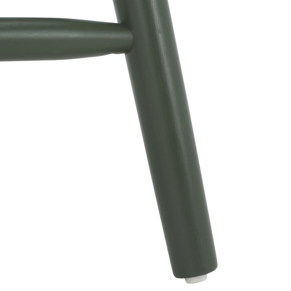 Safavieh Blanchard Counter Stool Set Of 2 - Elegant Rubberwood Design With Antique-inspired Curves And Style Garden Green Wood Bst8506j-set2