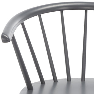 Safavieh BLANCHARD Bar Stool Set of Two – Timeless Vintage-Inspired Design for Modern Kitchens & Bars Grey BST8507C-SET2