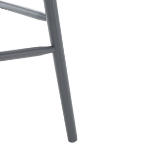Safavieh BLANCHARD Bar Stool Set of Two – Timeless Vintage-Inspired Design for Modern Kitchens & Bars Grey BST8507C-SET2
