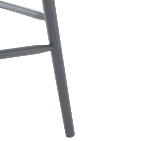 Safavieh BLANCHARD Bar Stool Set of Two – Timeless Vintage-Inspired Design for Modern Kitchens & Bars Grey BST8507C-SET2