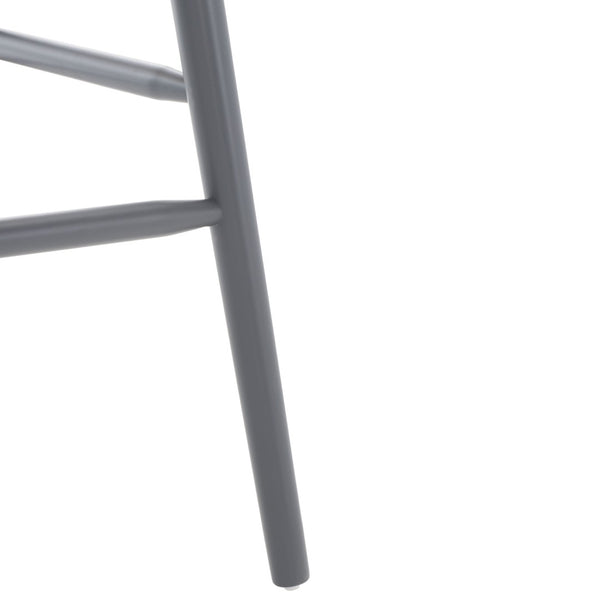 Safavieh BLANCHARD Bar Stool Set of Two – Timeless Vintage-Inspired Design for Modern Kitchens & Bars Natural / Grey BST8507E-SET2