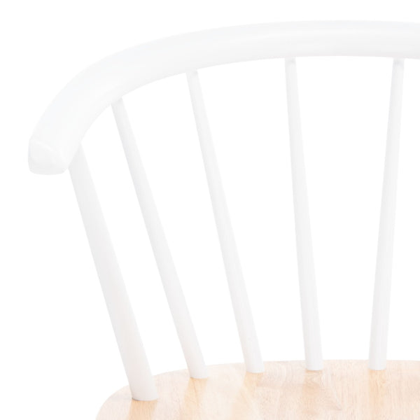 Safavieh BLANCHARD Bar Stool Set of Two – Timeless Vintage-Inspired Design for Modern Kitchens & Bars Natural / White BST8507F-SET2