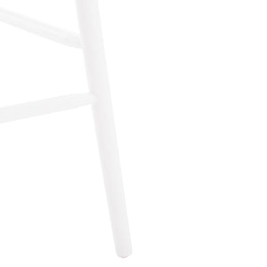 Safavieh BLANCHARD Bar Stool Set of Two – Timeless Vintage-Inspired Design for Modern Kitchens & Bars Natural / White BST8507F-SET2