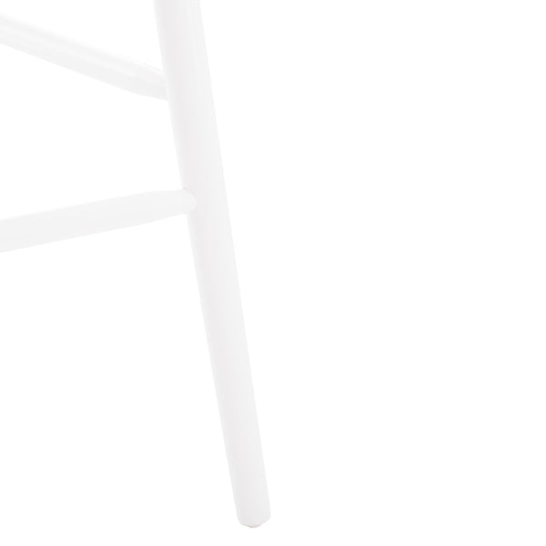 Safavieh BLANCHARD Bar Stool Set of Two – Timeless Vintage-Inspired Design for Modern Kitchens & Bars Natural / White BST8507F-SET2