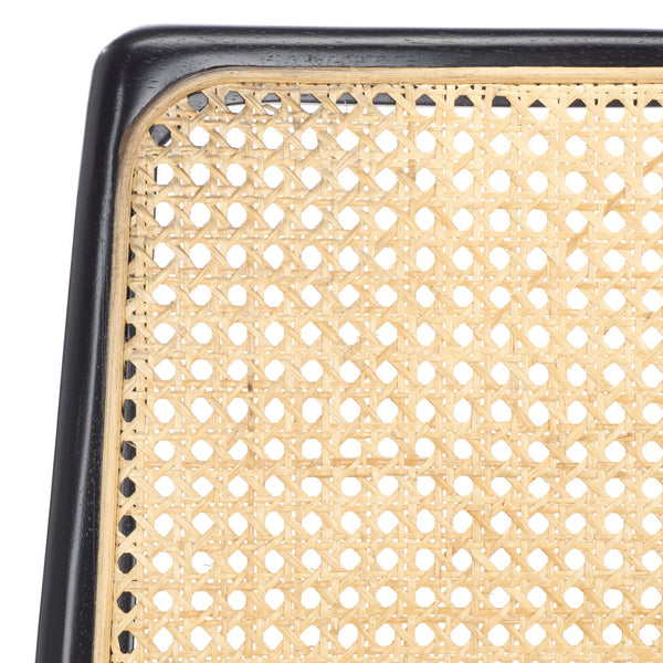 Safavieh Reinhardt Rattan Counter Stool - Elegant Cream Boucle & Black Design For Stylish Comfort & Versatility White ,Black Wood,Rattan,Fabric,Foam Bst8800a