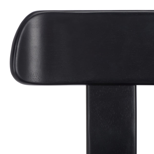 Safavieh Cayde Wood Counter Stool - Elegant Cream Boucle Seat With Durable Walnut Base For Modern Spaces Black Wood Bst8801c