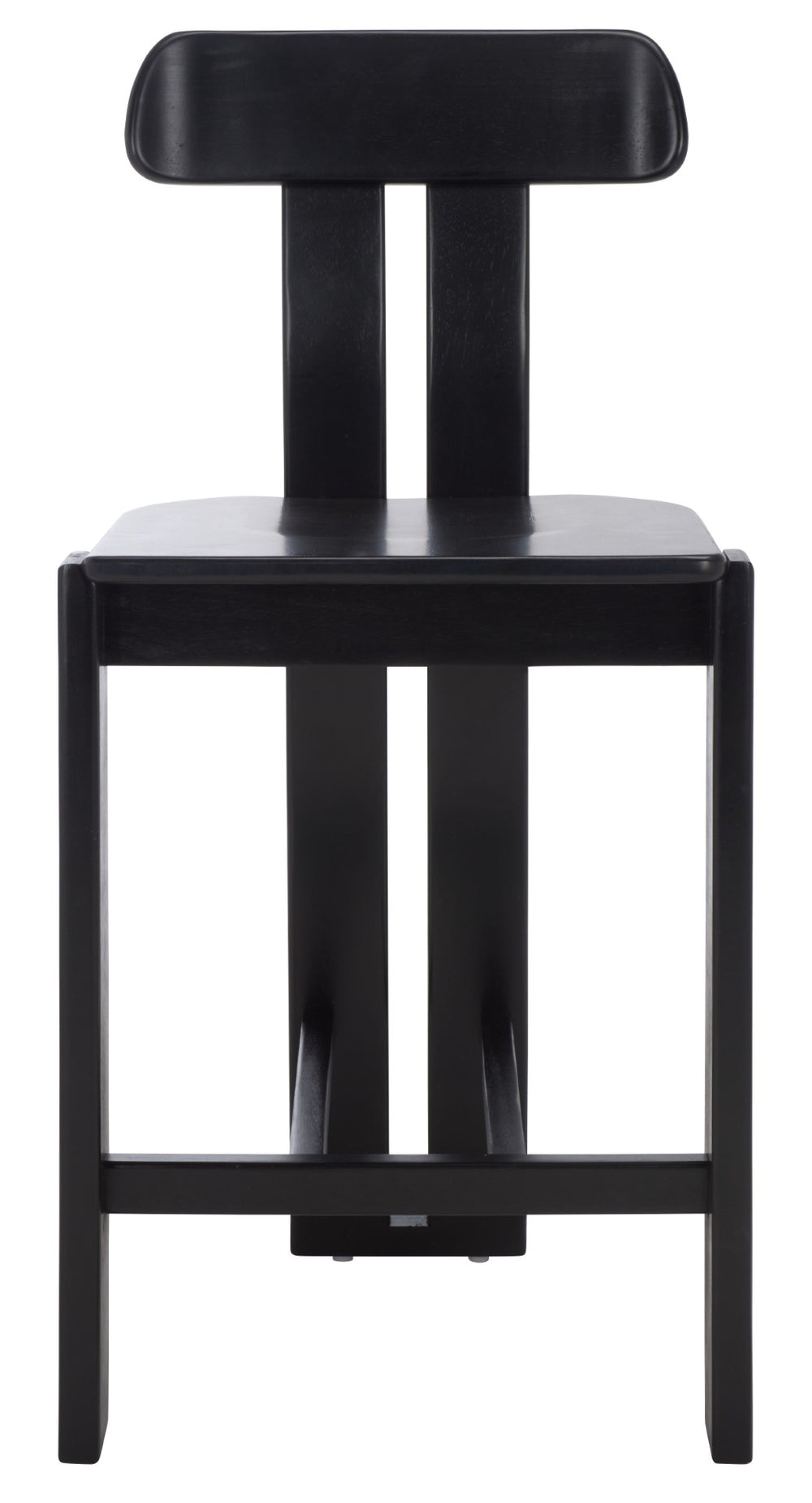 Safavieh Cayde Stylish Counter Stool - Cream Boucle Seat With Foam Cushioning For Comfort & Supportive Design Black BST8801C