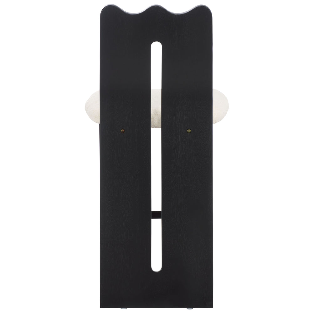 Safavieh Kieran Counter Stool - Luxurious Cream Boucle With Elegant Black Frame For Ultimate Comfort & Style Creme ,Black Wood,Fabric,Foam Bst8803a