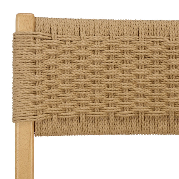 Safavieh Dutton Woven Counter Stool - Modern Rubberwood Design With Handwoven Seat For Stylish Comfort Natural Seat / Natural Frame BST9200A