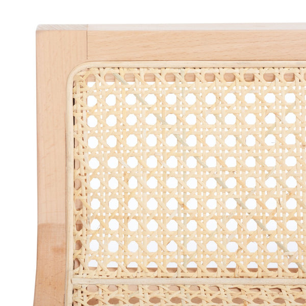 Safavieh Saito Low Back Cane Counter Stool – Stylish Coastal Design With Ergonomic Comfort For Any Space Natural/Natural BST9500C