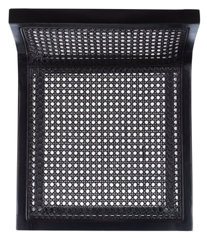 Safavieh Saito Low Back Cane Counter Stool – Stylish Coastal Design With Ergonomic Comfort For Any Space Black BST9500D