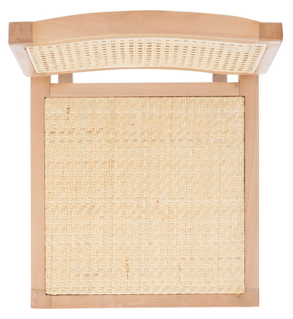 Safavieh Seika Contemporary Rattan Bar Stool – Stylish Cane Seat & Beech Wood Frame For Coastal Elegance Natural/Natural BST9503C