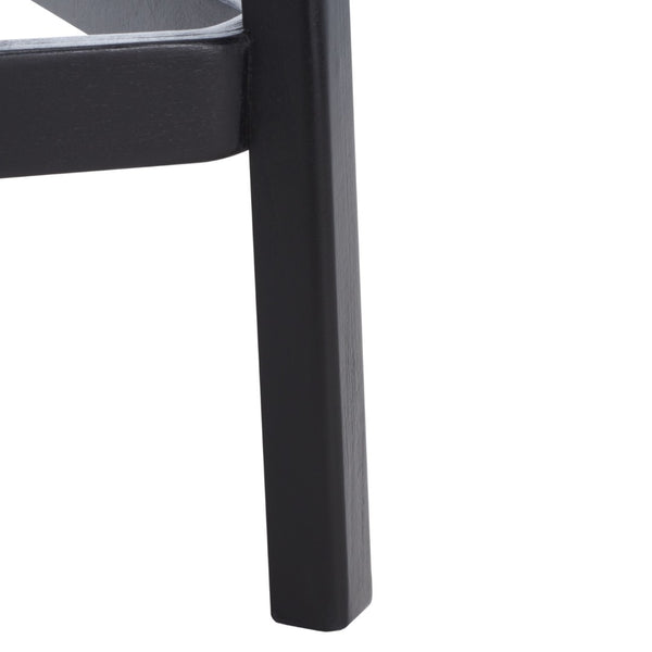 Safavieh Silus Backless Counter Stool – Elegant Coastal Design With Cane Rattan Seat For Modern Spaces Black/Natural BST9504A