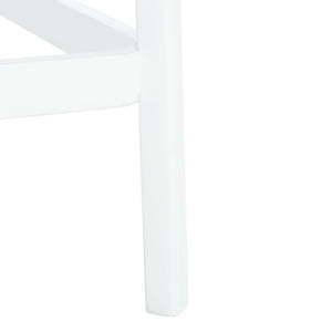 Safavieh Silus Backless Counter Stool – Elegant Coastal Design With Cane Rattan Seat For Modern Spaces White/Natural BST9504B