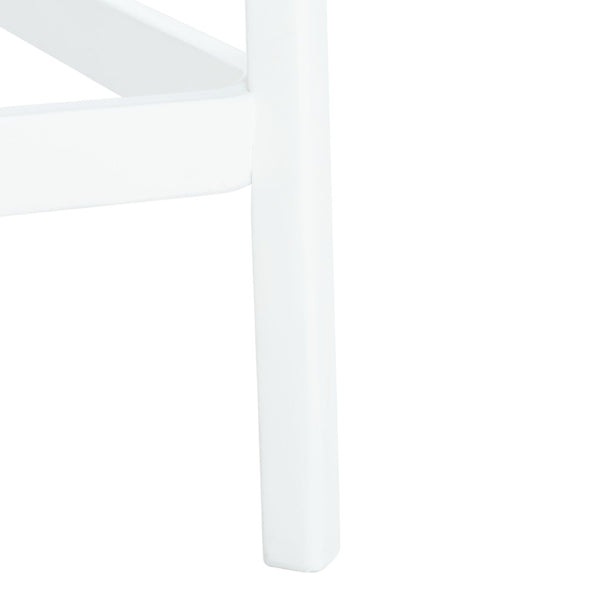 Safavieh Silus Backless Counter Stool – Elegant Coastal Design With Cane Rattan Seat For Modern Spaces White/Natural BST9504B