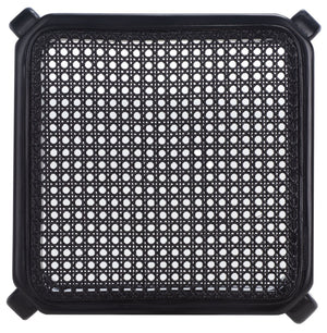 Safavieh Silus Backless Counter Stool – Elegant Coastal Design With Cane Rattan Seat For Modern Spaces Black BST9504D