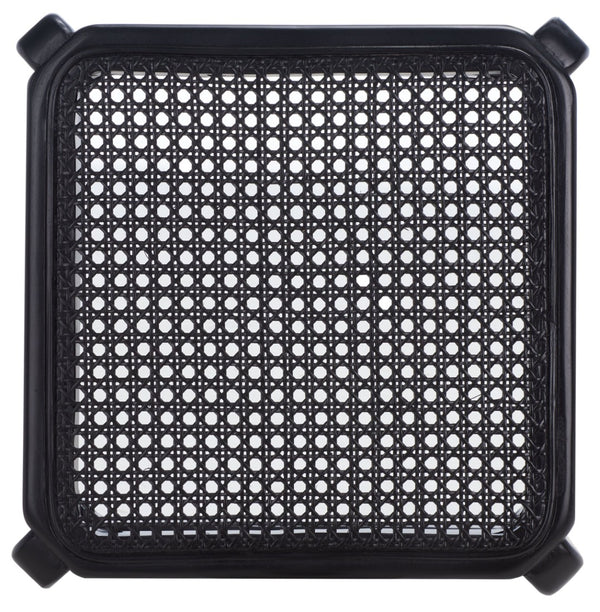 Safavieh Silus Backless Counter Stool – Elegant Coastal Design With Cane Rattan Seat For Modern Spaces Black BST9504D