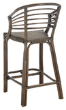 Safavieh Annika Rattan Counter Stool Dark Brown BST9907A