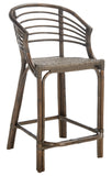 Safavieh Annika Rattan Counter Stool Dark Brown BST9907A