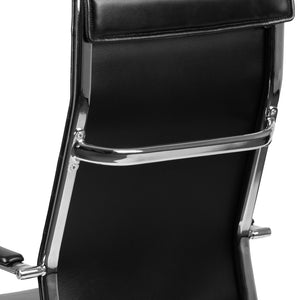 English Elm Hansel High Back Executive Chair - Luxurious Black LeatherSoft, Ergonomic Design & Stylish Comfort BT-20595H-1-BK-GG