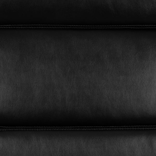 English Elm Hansel High Back LeatherSoft Executive Swivel Office Chair with Ergonomic Design & Chrome Accents Black BT-20595H-2-BK-GG