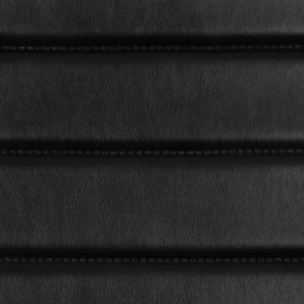 English Elm Hansel Contemporary Ribbed Executive Swivel Chair - Sleek Armless Design for Modern Workspaces Black BT-20595M-NA-BK-GG