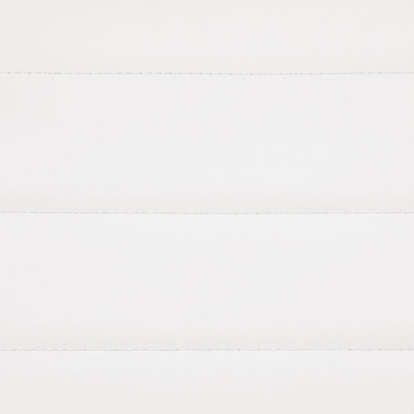 English Elm Hansel Contemporary Ribbed Executive Swivel Chair - Sleek Armless Design for Modern Workspaces White BT-20595M-NA-WH-GG