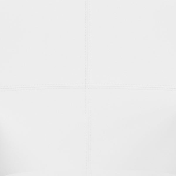 English Elm Taylor LeatherSoft Executive Side Reception Chair with Mahogany Legs for Stylish Comfort & Durability White BT-353-WH-GG