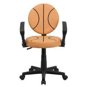 English Elm Brandon Basketball Swivel Task Chair for Kids - Fun, Ergonomic Design with Height Adjustment & Comfort BT-6178-BASKET-A-GG