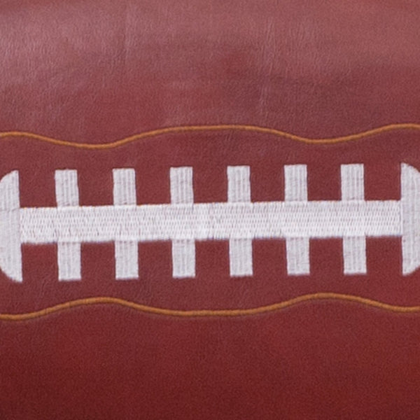 English Elm Preston Football Swivel Task Chair - Sporty Vinyl Comfort with Adjustable Height & 360° Mobility BT-6181-FOOT-GG