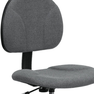 English Elm Bruce Ergonomic Drafting Chair with Adjustable Height, 360° Swivel, and Comfort Padded Arms for Professionals Gray BT-659-GRY-GG