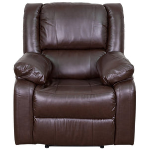 English Elm Harmony Series Recliner - Effortless Comfort with Plush Support for Cozy Living Spaces and Relaxation Brown LeatherSoft BT-70597-1-BN-GG